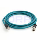 Flexibles Kabel des Ethernet-M12, X-kodiert 8 Pole zu Schnittstellen-Cat6 abgeschirmtem Kabel RJ45 Gigabit Ethernet