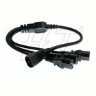 UPS-PDU-PC Netzanschlusskabel-Kabel, C14 zu 3 Erweiterungs-Kabel 60cm x C13 10A 250V 1m