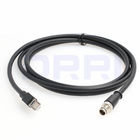 M12 X-kodierte 8 Pole zum flexiblen Ethernet-Kabel, industrielles flexibles Kabel des Netz-Cat6