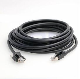 Schwarzes flexibles Ethernet-Kabel Farbe-PVCs RJ45